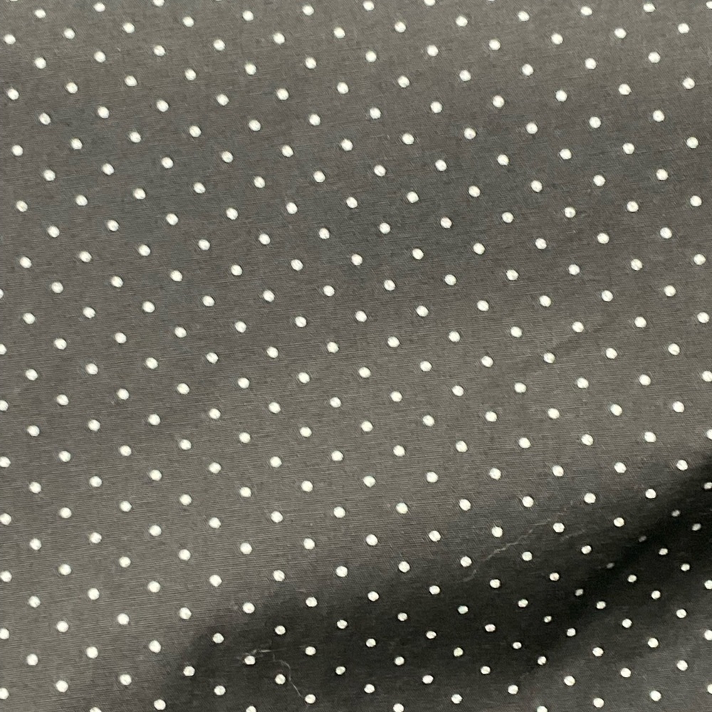 Men’s extra large black with white polkadots button down